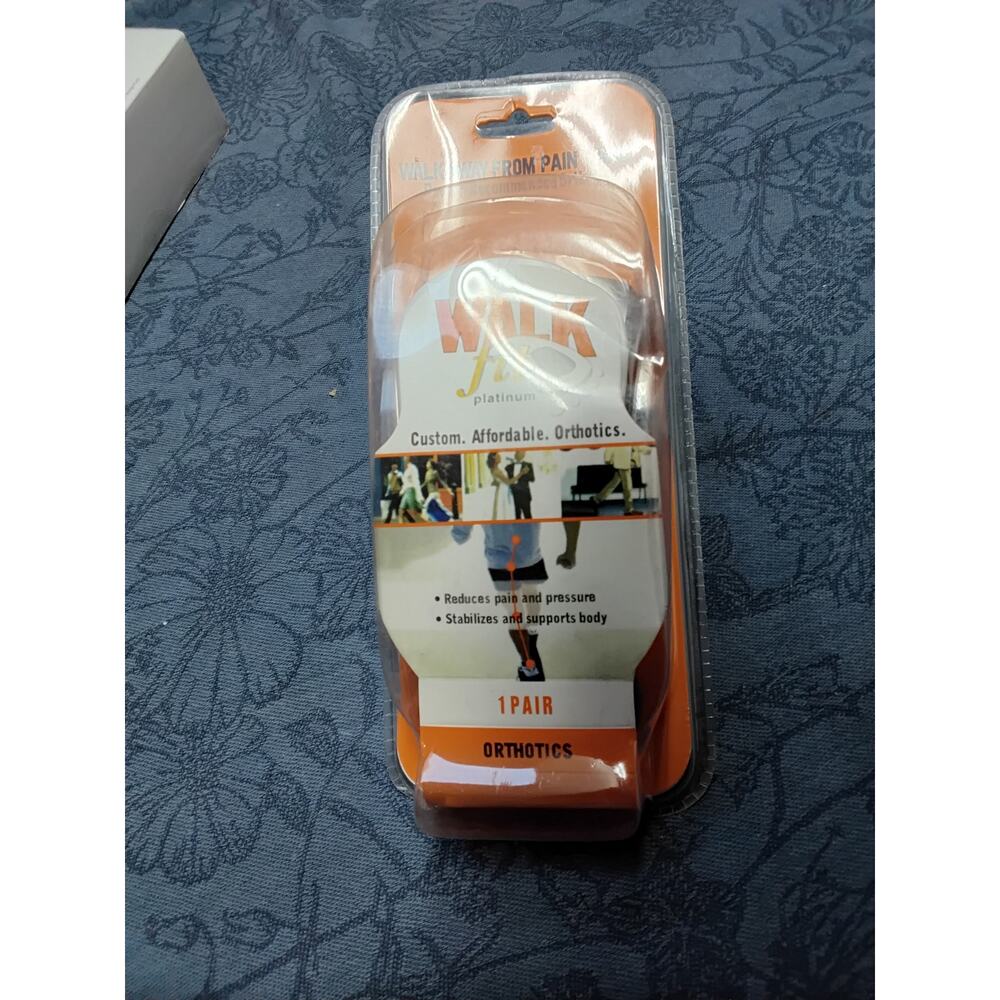 WALK FIT PLATINUM ORTHOTICS ONE PAIR Arch Support Insoles New in package